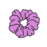 90S Scrunchie Sticker by Sophie Rose Brampton
