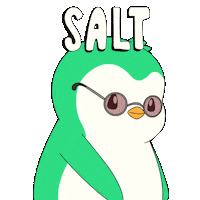 Penguin Steak Sticker by Abster