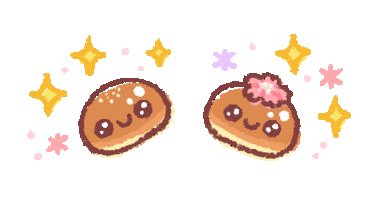 Yukachofu giphyupload character bread かわいい Sticker