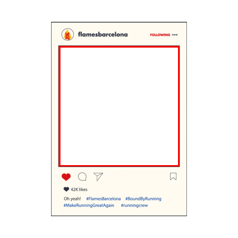 Instagram Running Sticker by Flames Barcelona
