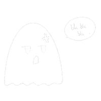 Oordinaery angry sticker mad ghost Sticker