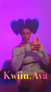 KwiinAva afro ava kwiin afro puffs GIF