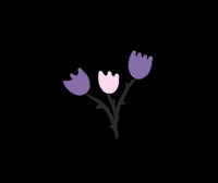 Iamasleepybunny halloween pink flower flowers GIF
