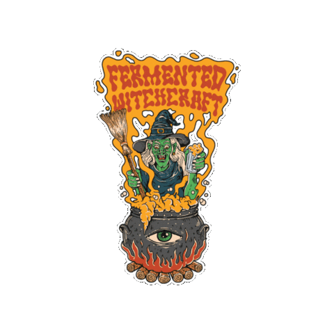 ceremonybrewing witch ceremonybrewing ceremony brewing beer witch Sticker