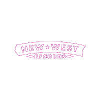 New West Pink Sticker by New West Records