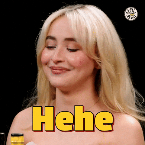 Sabrina Carpenter Lol GIF by First We Feast