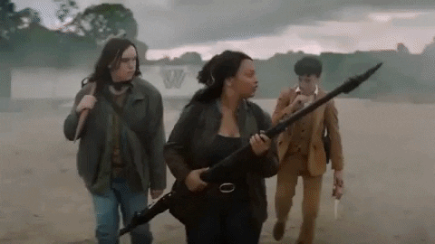 johnnyodell giphygifmaker protection walking dead world beyond GIF