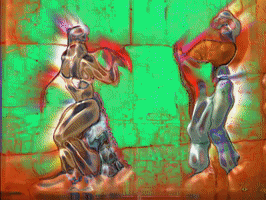 MFDtheArtist art trippy weird colors GIF