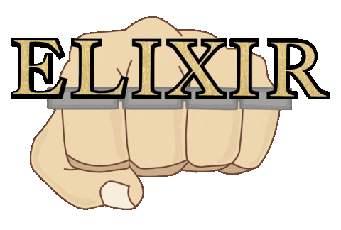 elixirmediaco giphyupload instagram black gold Sticker