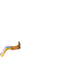 Rainbow Cowgirl Sticker