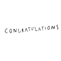 Congratulations Congrats Sticker by Andrea Caceres