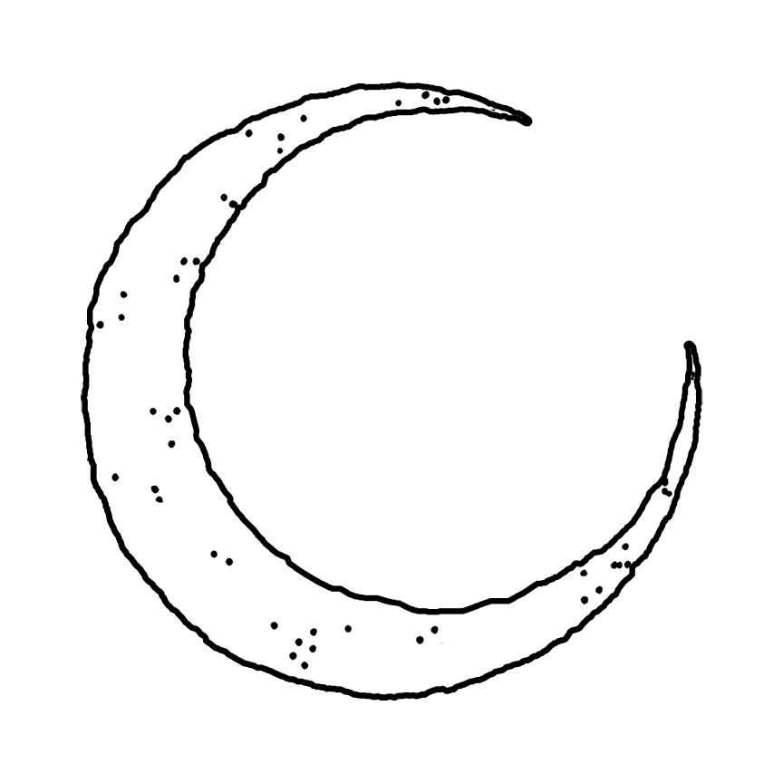 moon eye Sticker