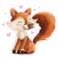 Fox Love Sticker by Jenn Arregocés