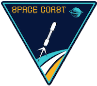 blast off stars Sticker by Space Coast Office of Tourism