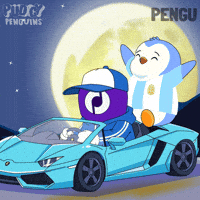 Latin America Car GIF by Pudgy Penguins