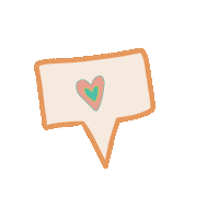 echoluxe love heart like modern Sticker