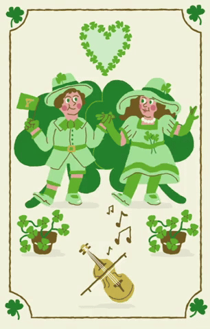 St Patrick's Vintage Card