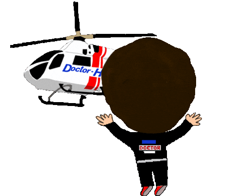 Doctor Heli Sticker