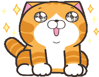 Cat Look Forward To Sticker by MochiDad