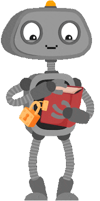 Robot Bo Sticker by cabuu