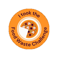 spoonfulsfoodrecovery pizza food waste food recovery spoonfuls Sticker