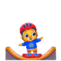 Speed Skating Sticker by Lucas and Friends by RV AppStudios