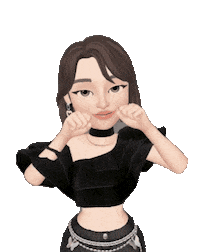 Girl Blinking Sticker