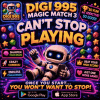 Cant Stop Playing Cartoon Character GIF by Digi 995