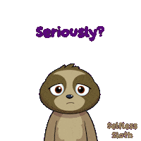 Sloth Seriously Sticker by VeeFriends