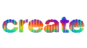 dinaaaaaah rainbow text alphabet colorful Sticker