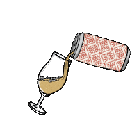 teeanselldraws drink beer glass craft Sticker