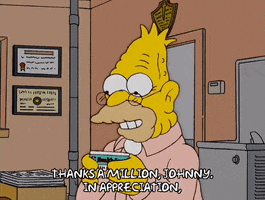 Happy Season 16 GIF by The Simpsons