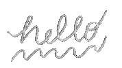 Lettering Hello Sticker