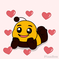 I Love You Hearts GIF by Plan Bee Studios