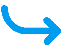 Blue Arrow Sticker by Humane World for Animals