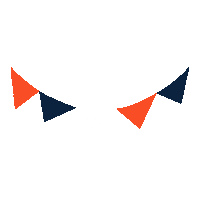 Party Orange Sticker by Mater Bay