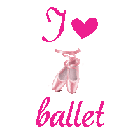 Ballet Shoes Love Sticker by DNA.CE74