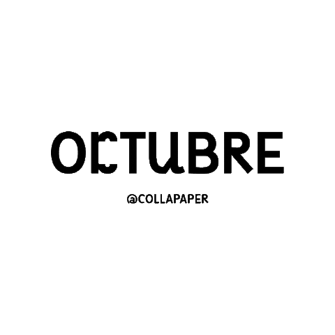 October Month Sticker by COLLA PAPER