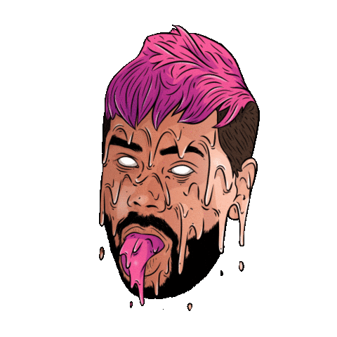 levenkhandj giphyupload drip pink hair uptempo Sticker