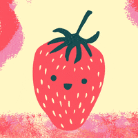 Happy Strawberry GIF