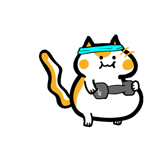 Cat Farting Sticker by Poku Meow