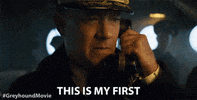 GreyhoundMovie phone first call tom hanks GIF