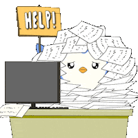 Work Help Sticker by Pudgy Penguins