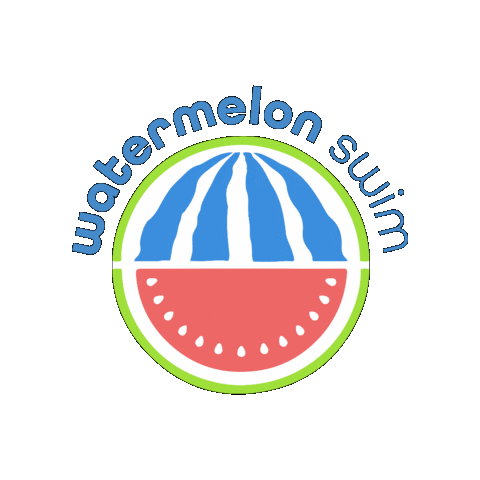Watermelonswim giphygifmaker swimlessons watermelonswim Sticker