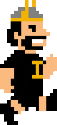 8 Bit Running Sticker by University of Idaho