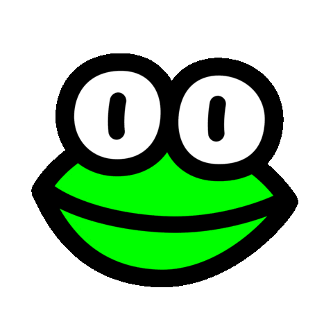 Frog Talking Sticker by Mota Italic