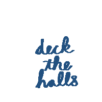 Deck The Halls Christmas Sticker