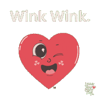 Wink Reaction Gif Sticker by Love is Here Every Day™