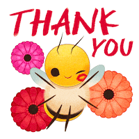Flowers Thank You Sticker by Guerlain