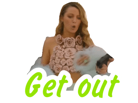 Go Away Fighting Sticker by Blake Lively Fan